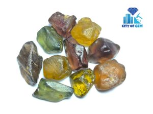 Facet Grade Ceylon Natural Zircon Rough Parcel